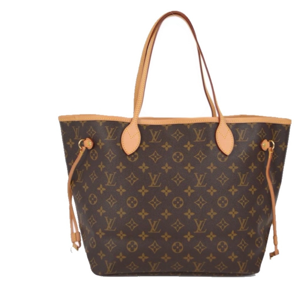 Louis Vuitton Monogram Canvas Neverfull Tote - Dark Brown with Vachetta Trim